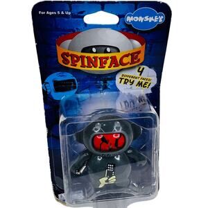 5 for $25| Bigatron Monskey Spin Face‎ Gray Monster Keychain Urban Figure 2.5"
